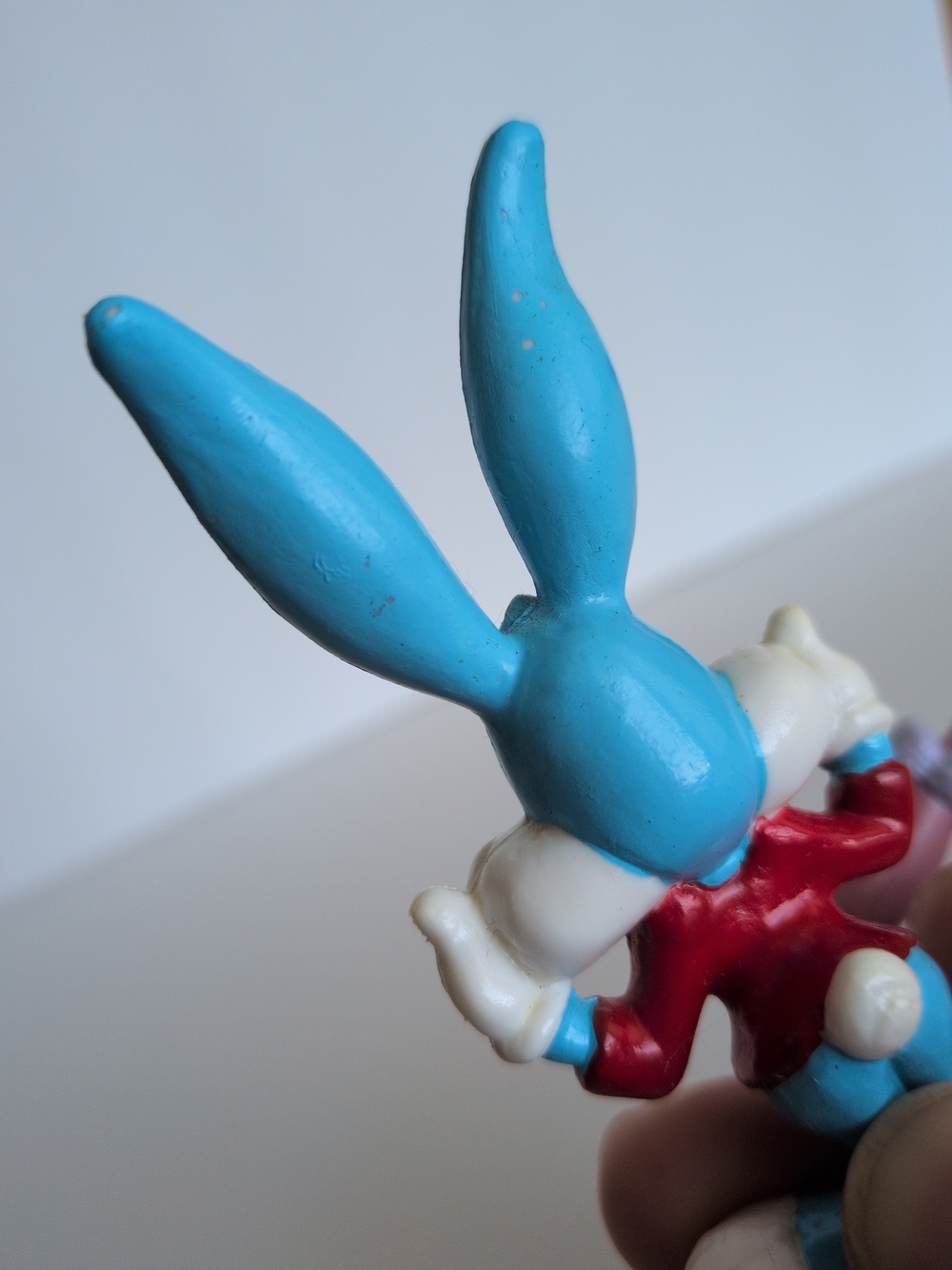 Tiny Toons Bugs Bunny & Babs Bunny 1991 Warner Bros PVC Figures Cake Topper - Picture 4 of 9